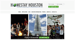 Desktop Screenshot of homestayhouston.com